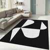 Vaip Conceptum Hypnose Alho 21A 487KRL1157, 80 x 140 cm, valge/must