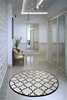 Vaip Conceptum Hypnose Kupa 882CHL1090, 140 x 140 cm, valge/must/hall