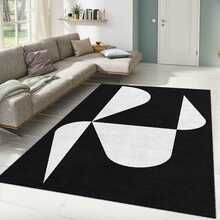 Vaip Conceptum Hypnose Alho 21A 487KRL1157, 80 x 140 cm, valge/must