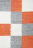 Vaip Ayyildiz Life Checked 801501501, 150 x 80 cm, valge/oranž/hall