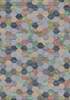 Vaip Domoletti Argentum 063-04562626, 195 x 133 cm, hall/punane/roheline