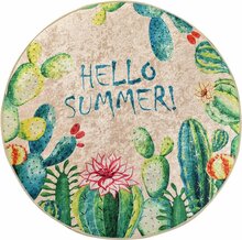 Vaip Conceptum Hypnose Hello Summer, 140 x 140 cm, beež/roheline