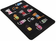 Vaip Conceptum Hypnose Black Cats DJT, 60 x 90 cm, must/mitmevärviline