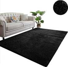 Vaip Strado Alpaca, 160 x 120 cm, must