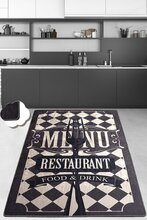 Vaip Conceptum Hypnose Food And Drink 882CHL3372, 180 x 120 cm, must/kreemjas
