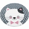 Lastetoa vaip Kids Pink 0550, 120 x 120 cm, valge/hall/roosa