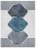 Vaip Mark Arlen Rhombus, 170 x 120 cm, valge/sinine