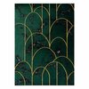 Vaip Hakano Estema ArtDeco, 190 x 140 cm, kuld/roheline