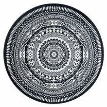 Vaip Hakano Beo, 120 x 120 cm, must