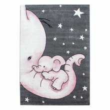 Laste vaip Ayyildiz Carpets Kids, 80 x 150 cm, hall/roosa