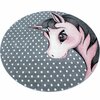 Laste vaip Ayyildiz Kids Unicorn 1601600590, 160 x 160 cm, hall/roosa