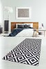 Koridorivaip Conceptum Hypnose Black White Djt, 300 x 100 cm, valge/must
