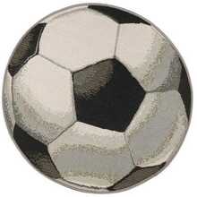 Vaip 4Living Football, 100 x 100 cm, valge/must