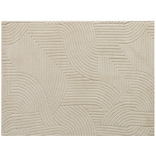 Vaip Homcom, 230 x 160 cm, kreemjas valge, 15 mm, universaalne, libisemiskindel