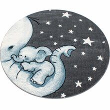 Laste vaip Blue Kids 0560, 160 x 160 cm, sinine/hall