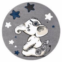 Vaip Hakano Tinies Elephant, 120 x 120 cm, valge/hall