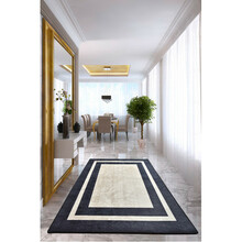 Vaip Conceptum Hypnose Black Frame 882CHL1956, 230 x 160 cm, must/beež