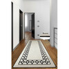 Vaip Conceptum Hypnose Bague 286CHL6751, 80 x 300 cm, must/beež