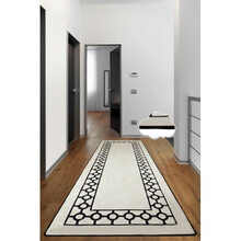 Vaip Conceptum Hypnose Bague 286CHL6751, 80 x 300 cm, must/beež