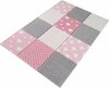 Vaip Conceptum Hypnose W1019, valge/hall/roosa, 220 cm x 140 cm