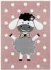 Vaip Hakano Tinies Dolly, 170 x 120 cm, valge/roosa