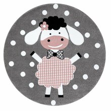 Vaip Hakano Tinies Dolly, 120 x 120 cm, valge/roosa/hall
