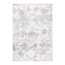 Vaip Home4you Salamanca-3, 133 x 190 cm, hõbe/valge