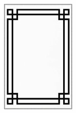 Vaip Conceptum Hypnose EEXFAB864, valge/must, 150 cm x 80 cm