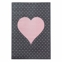 Vaip Ayyildiz Bambi Heart 2002900830, 290 x 200 cm, hall/roosa