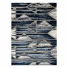 Vaip Hakano Welli Geometric, 190 x 140 cm, tumesinine