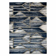 Vaip Hakano Welli Geometric, 190 x 140 cm, tumesinine