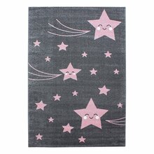 Laste vaip Ayyildiz Kids Stars 2002900610, 200 x 290 cm, hall/roosa