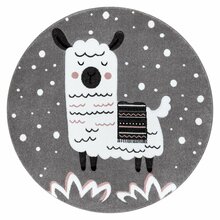 Vaip Hakano Tinies Lama, 140 x 140 cm, valge/hall