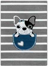 Vaip Hakano Tinies Dog, 220 x 160 cm, valge/sinine/hall