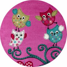 Laste vaip Ayyildiz Kids 1201200420, 120 x 120 cm, mitmevärviline/lilla
