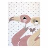 Vaip siseruumidesse Hakano Tinies Flamingos, 220 x 160 cm, kreem/roosa