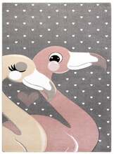 Vaip Hakano Tinies Flamingos, 150 x 80 cm, roosa/hall