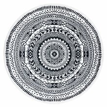 Vaip Hakano Beo, 140 x 140 cm, must/kreem