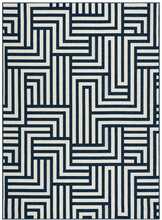 Vaip Hacano Wink Maze, 170 x 120 cm, kreemjas/tumesinine