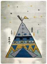 Vaip Hakano Tinies Tipi, 220 x 160 cm, hall/värviline