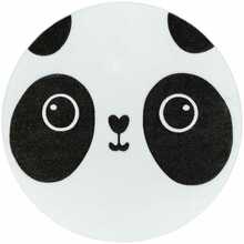 Vaip Hakano Tinies Panda, 140 x 140 cm, valge/must
