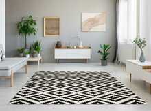Vaip Conceptum Hypnose EEXFAB842 369HFT3602, 230 x 160 cm, valge/must