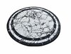 Vaip Conceptum Hypnose Marmor DJT 882CHL2158, 140 x 140 cm, valge/must