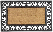 Uksematt Besk 9118993, 45 x 75 cm, must/beež