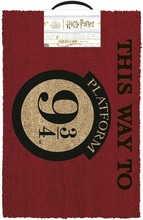 Uksematt Pyramid International Harry Potter This Way To Platform 9 3/4, 60 x 40 cm