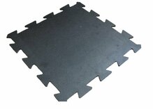 Uksematt Domoletti, 50 x 50 x 0.8 cm, must
