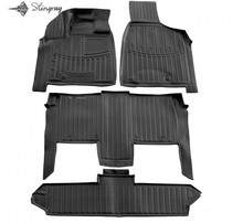 Kummimatid 3D Stingray Chrysler Grand Voyager V RT 2008-2016, 5061024, 4 tk, must