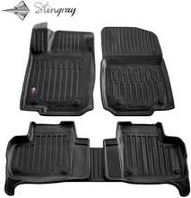 Kummimatid 3D Stingray Mercedes Benz W166 GLE 2015-2018, 5012015, 5 tk, must