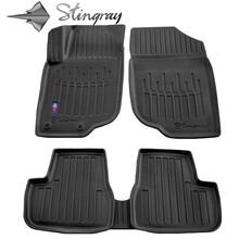 Kummimatid 3D Stingray Peugeot 207 2006-2012, 5016095, must, 5 tk