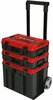 Tööriistakast ratastel Einhell E-Case Tower 4540015, must/punane